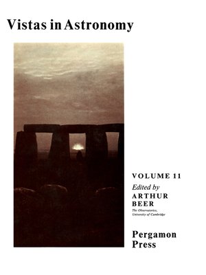 cover image of Vistas in Astronomy, Volume 11